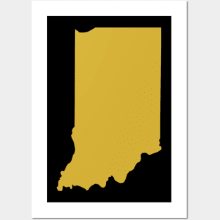 Indiana state map Posters and Art